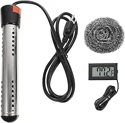 Aquecedor De Água De Imersão 1500w Portátil Com Termômetro ，Adequado para viagens （110v）