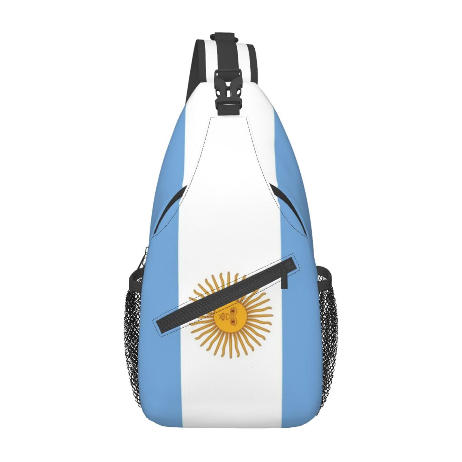 skdjowu Argentina Flag Sling Bag Crossbody Backpack Argentine Travel Hiking Daypack Shoulder Chest Bag for Women Men — image 1