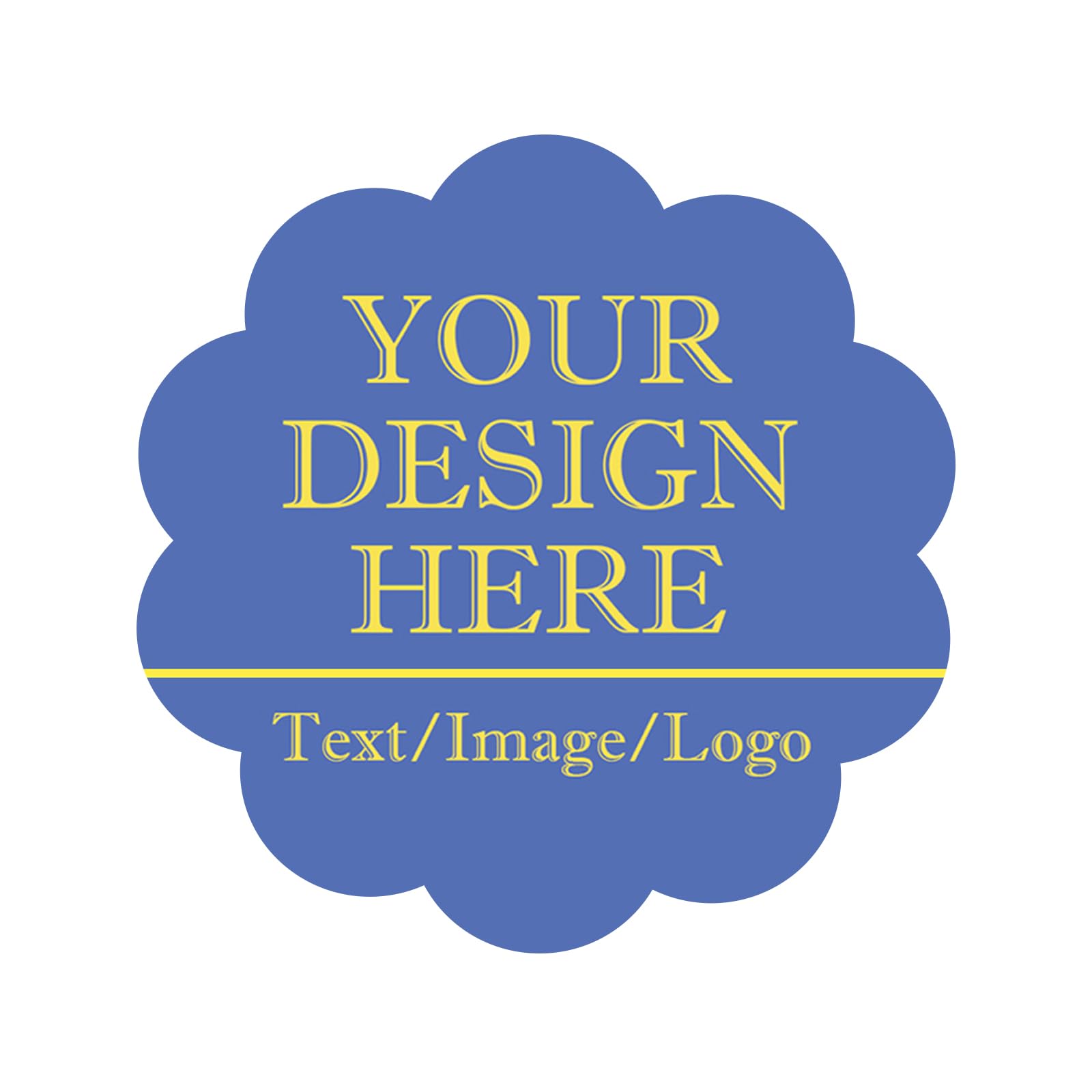 Custom Stickers 70-1000 Personalized Labels for Birthday Party Wedding, Customized Stickers for Business Logo(Flower)