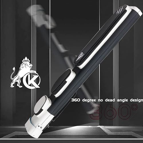 Miniatura 8 de KONLLEN 2x4 Hard Pool Cue Case  Professional Billiards Cue Case for 2 Butts & 4 Shafts, Durable Hard Shell Cue Bag with Adjustable Shoulder Strap,