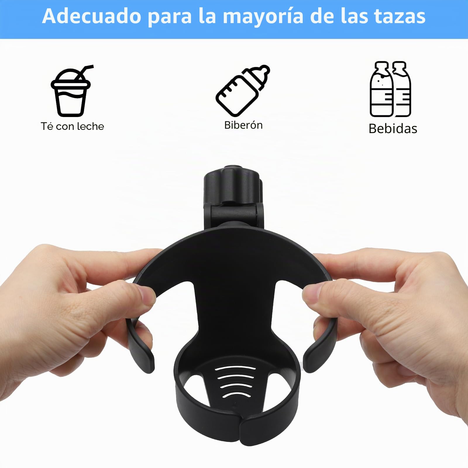 Portavasos para Cochecito, Sujetavasos para Padres para Silla de Paseo, Ganchos Carro Bebe, Soporte para Bebidas para Cochecito de Bebé, Accesorio Universal para Bicicletas, Carrito Bebe,Scooters