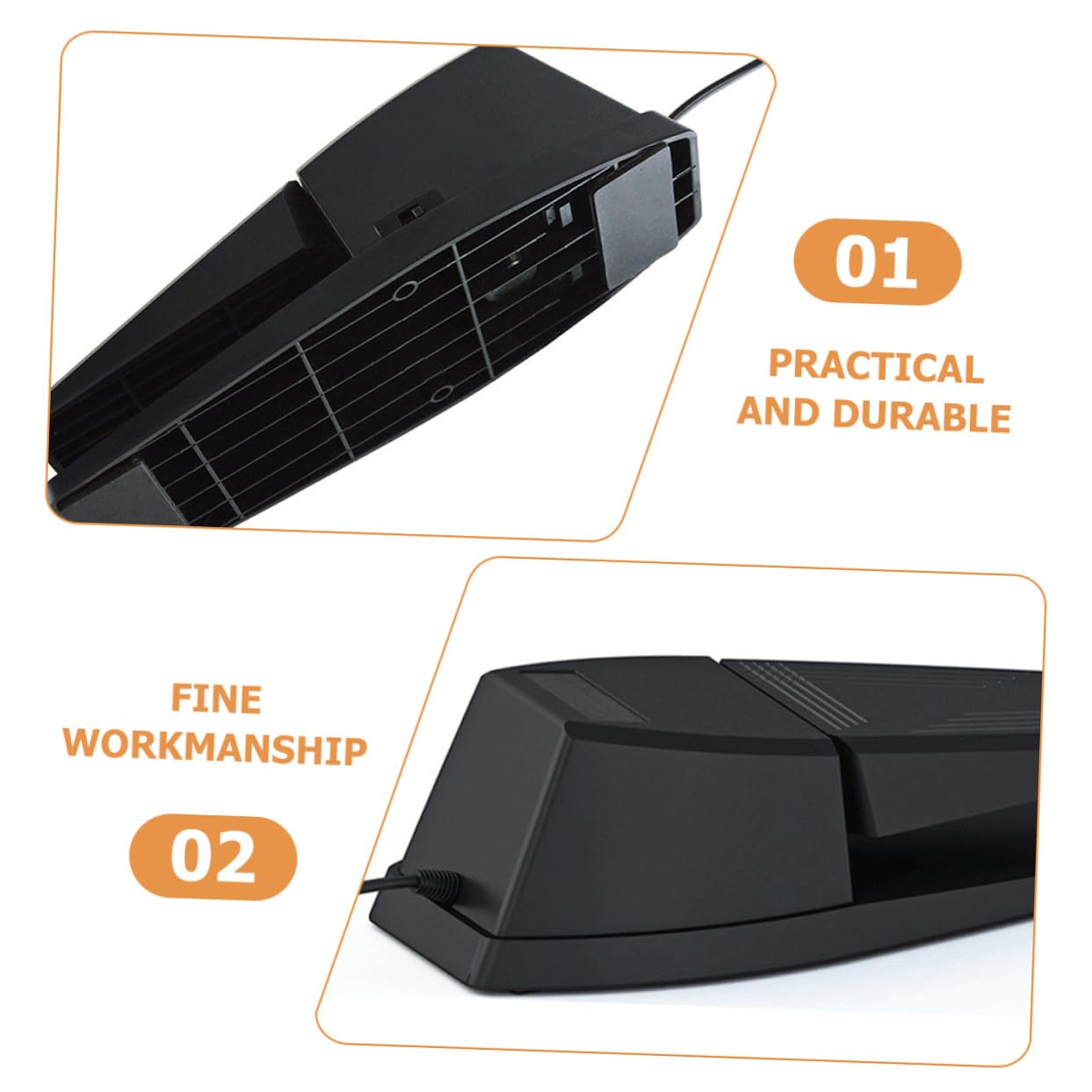 Pedale Sustain per Pianoforte Elettrico e Tastiera Midi Pedale Metallico Robusto con Design Antiscivolo per Pianola e Sintetizzatore Accessorio Strumentale Portatile