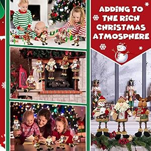 Aoriher 5 Pieces Christmas Shelf Sitters Plush Santa Snowman Decorations Reindeer Christmas Table Fireplace Decorations Xmas Sitting Figurines Ornament for Indoor Home Decor Aoriher 5 Pieces Christmas Shelf Sitters Plush Santa Snowman Decorations Reindeer Christmas Table Fireplace Decorations Xmas Sitting Figurines Ornament for Indoor Home Decor