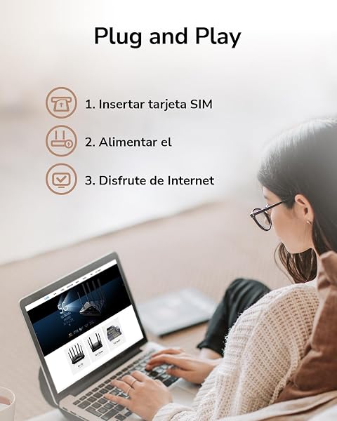 Cudy New LT400 Router 4G LTE WiFi 300Mbps, Compatible con Todos los operadores, FDD y TDD, Qualcomm en el Interior, sin Necesidad de configuración, VPN, DDNS - 3