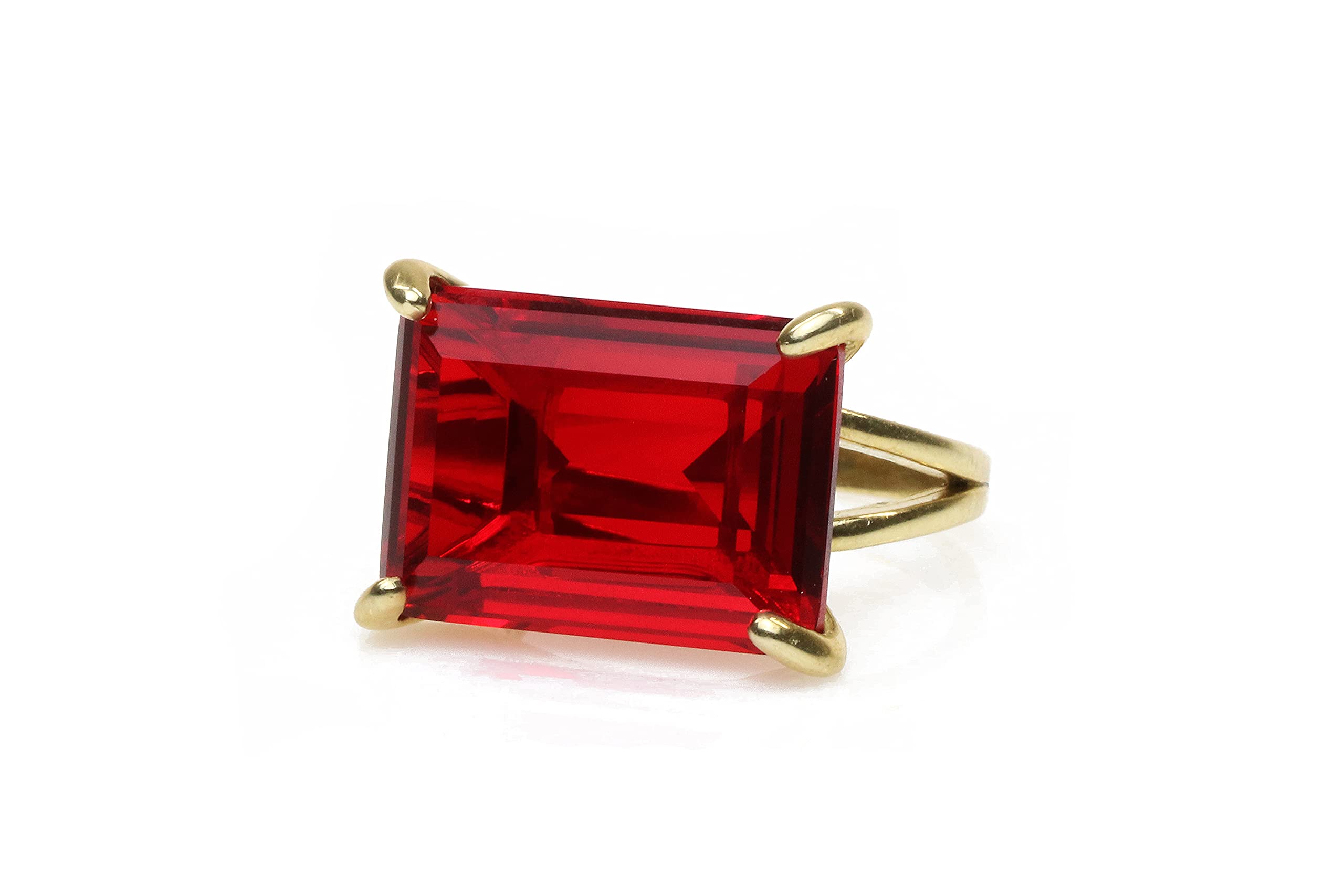 ANEMONE JEWELRYAnemone Jewelry 14k Gold Filled Ruby Ring - Bold Cocktail Rings, Statement Rings, July Birthstone Rings - Handmade Jewelry Ruby Anniversary Gifts, Birthday Gifts for Her