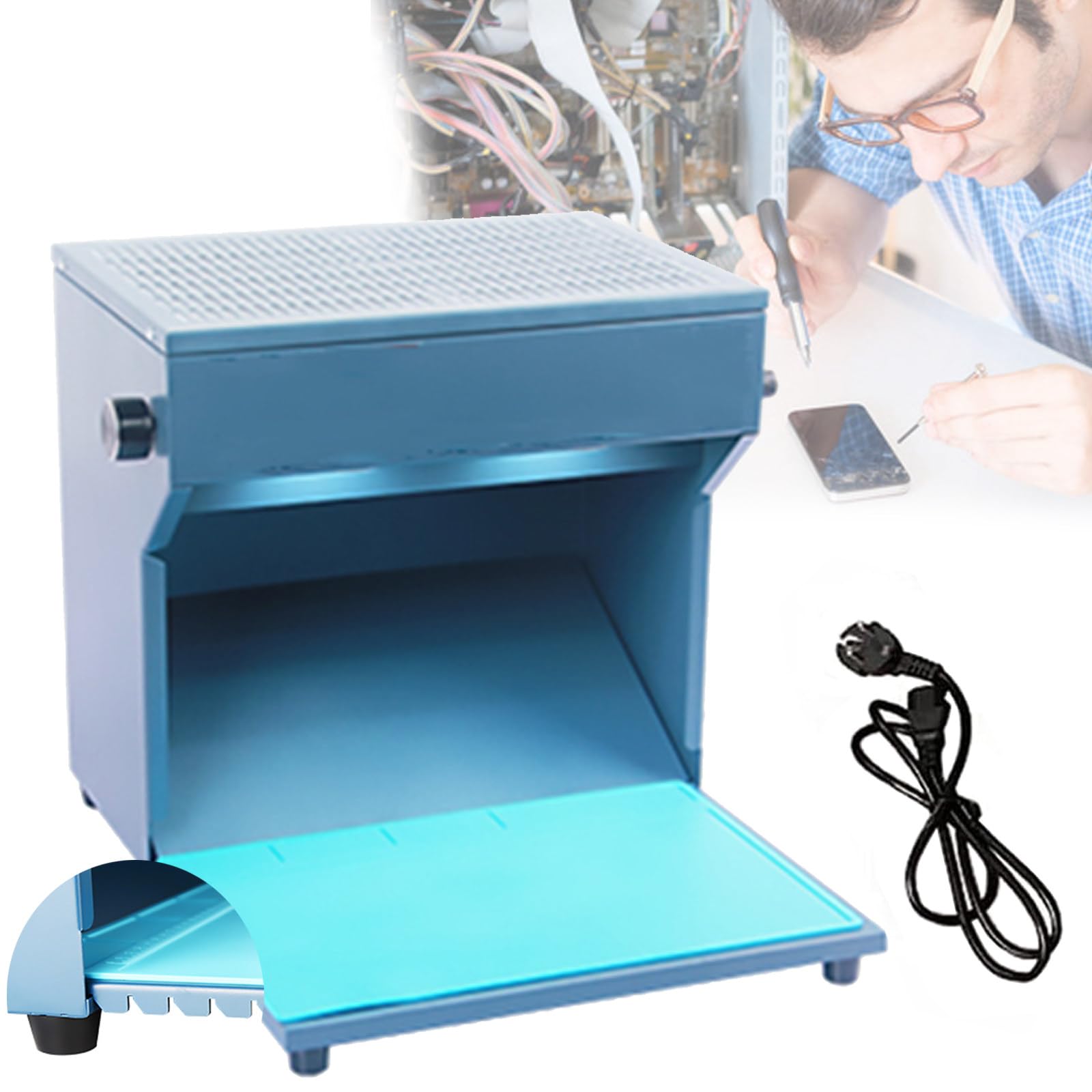 Laminar Flow Hood Laminar Air Flow Clean Bench Workstation mit Hepa-Filter, Helligkeits- und Modusanpassung, staubfreie Werkbank für Reinräume, Labore