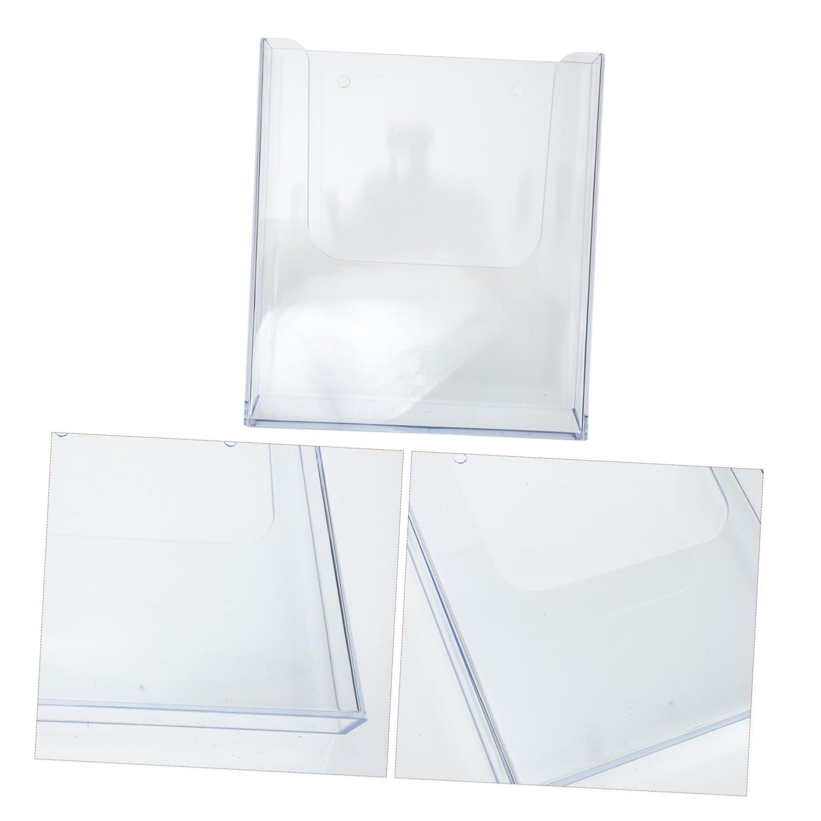 Revistero Transparente de Pared para Correo y Folletos, Organizador Acrílico Compacto, Soporte de Pared para Documentos Oficina, Porta Sobres y Carpetas Colgantes