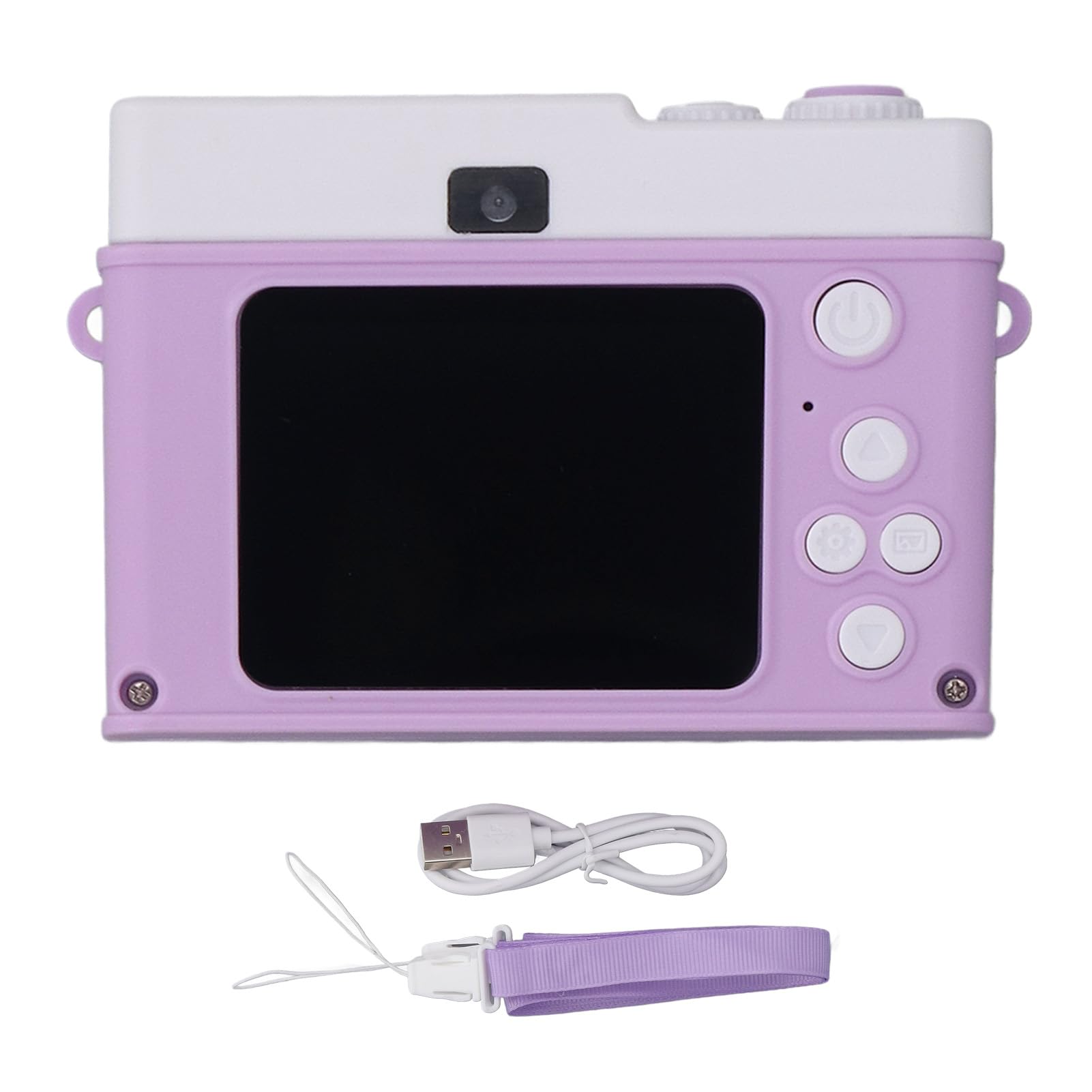 Digital Camera with 1080P 48MP HD, 2.0 Inch TFT Color Screen, 8X Digital Zoom and Anti Shake, Built in Fill Light MP3 Player Games for Travel Vlogging (Purple)-picture-37