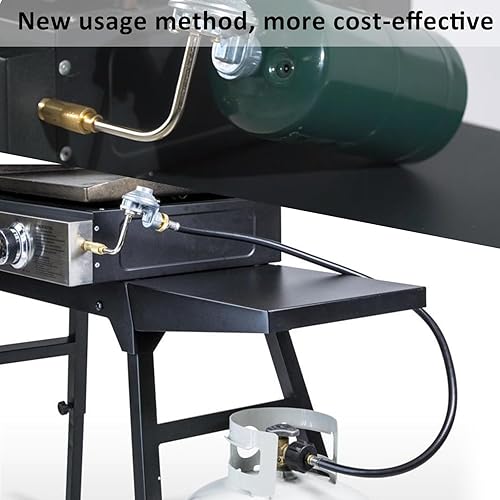 Miniatura 5 de ATKKE Manguera adaptadora de tanque de propano de 1 libra a 20 libras, reemplazo de convertidor de manguera de propano de 6 pies de 1 libra a 20