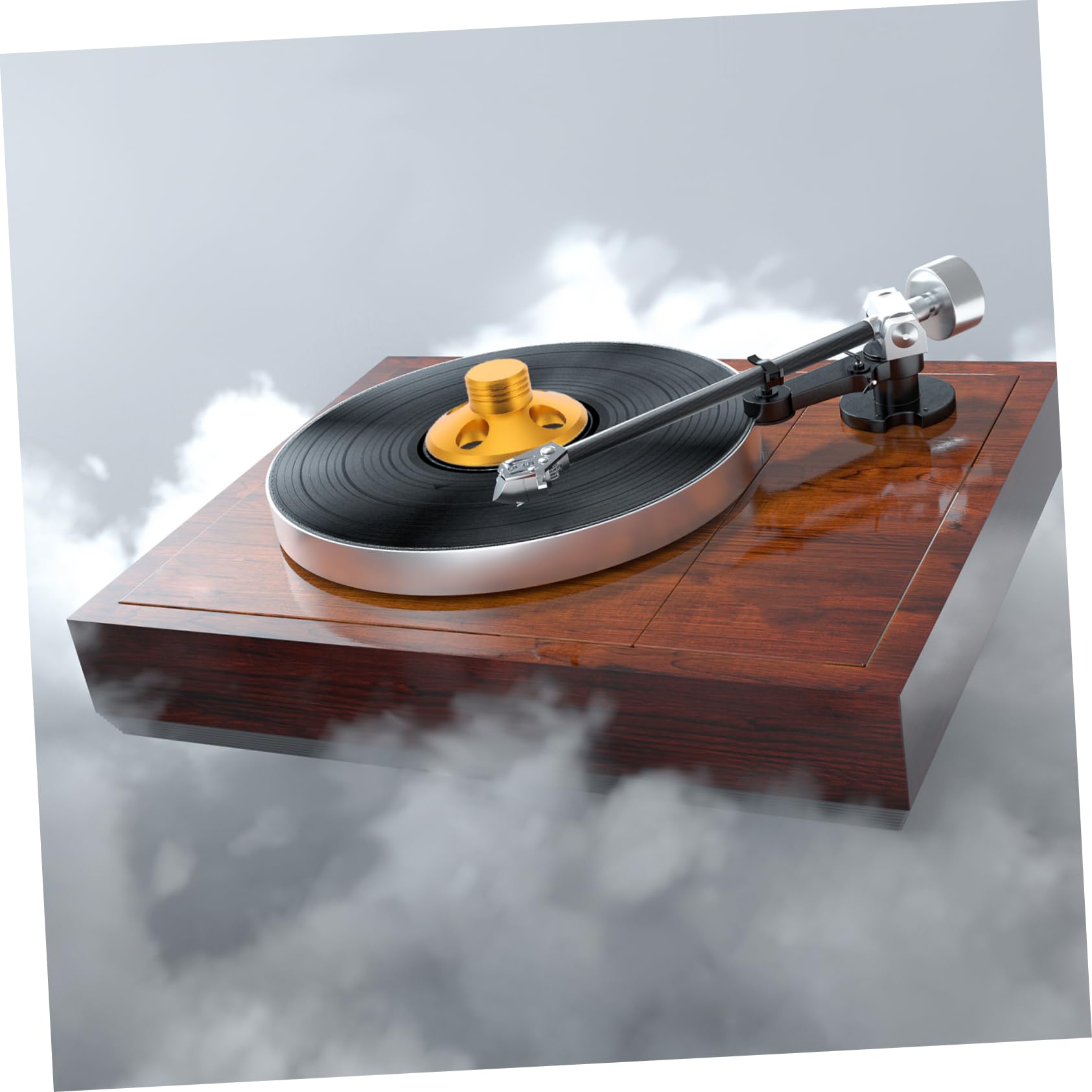 NUOBESTY Disco Stabilizzatore Per Giradischi in Vinile Accessorio Supporto Per Dischi in Vinile Per Ridurre e Proteggere Dischi