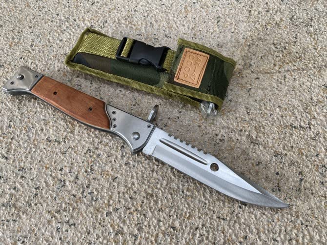 FARDEER Knife Cuchillo de herramienta para acampar al aire libre KA47,15 cm Hoja forjada con precisión de, Herramienta de Camping para Pesca, Caza, Actividad Deportiva