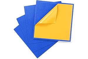 Peel and Stick Lego Strip - 4 Pack | 10-Inch Blue Baseplates