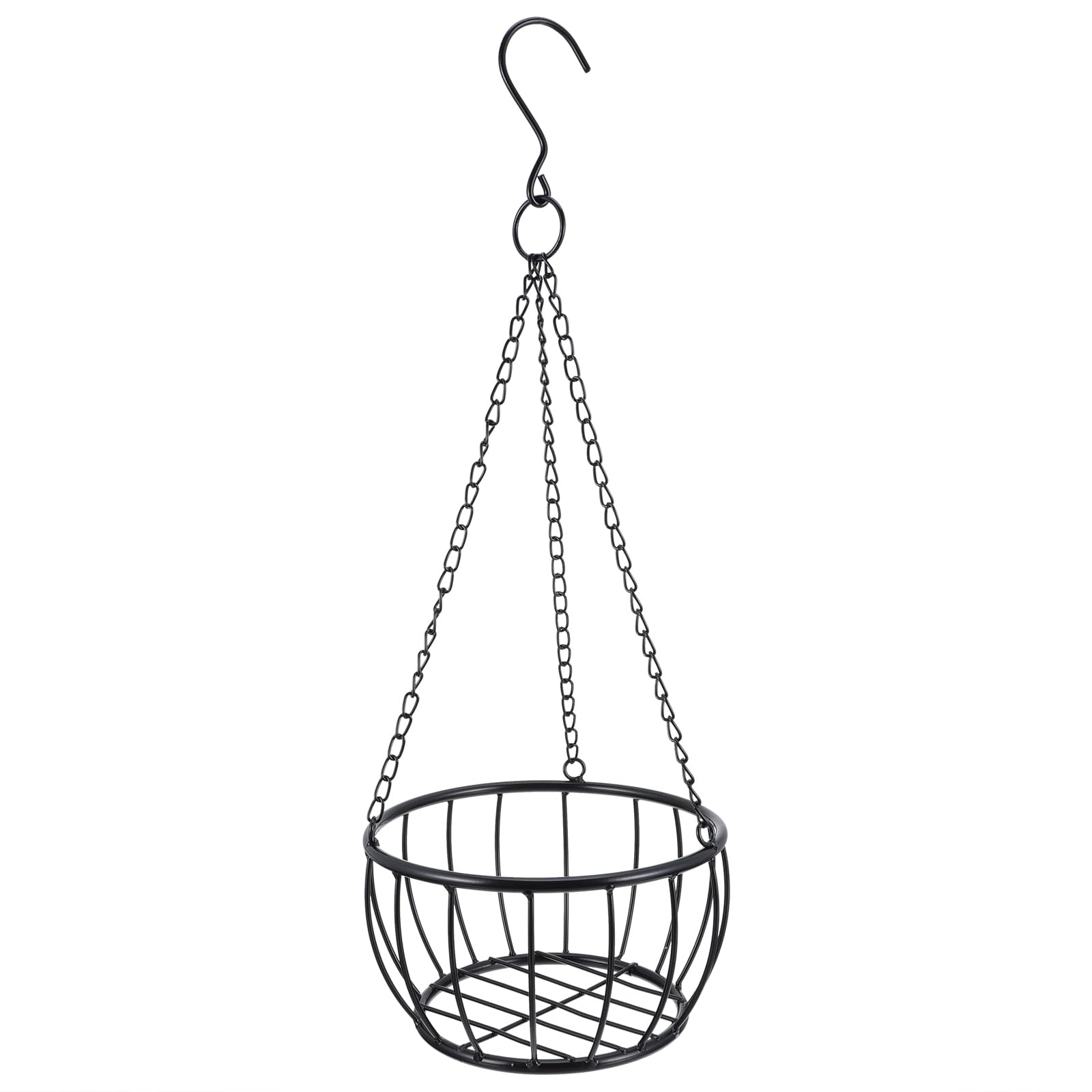 FONDOTIN Metal Maceta Colgante De Hierro Forjado Macetero De Flores Rústico Colgadores De Plantas Cesta para Plantas De Interior Planta De Balcón Macetas Colgantes De Flores Lavabo