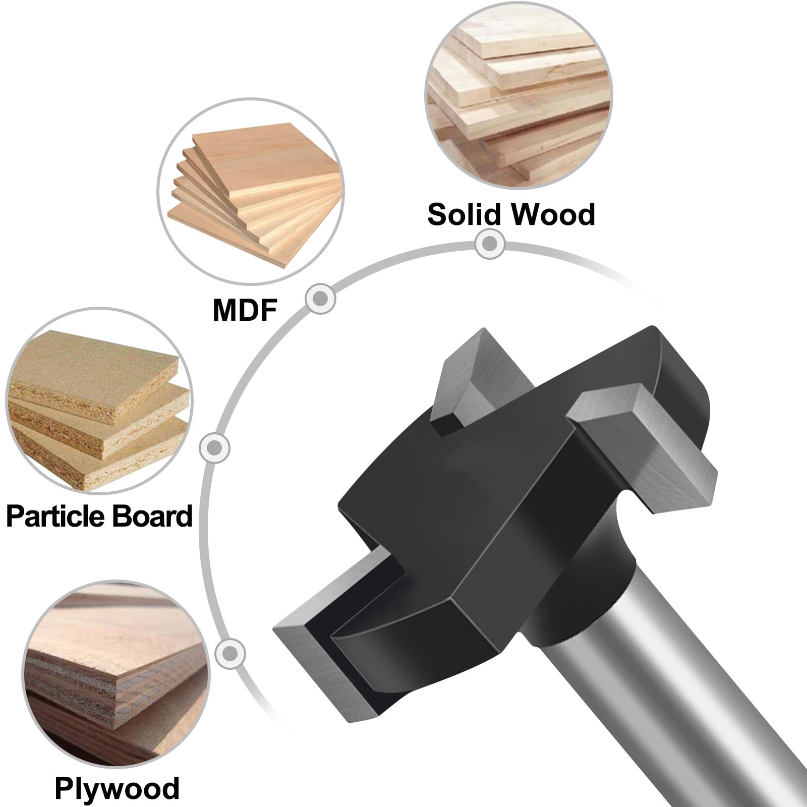 CNC Spoilboard Surfacing Router Bits, 1/4 inch Shank - Image 4