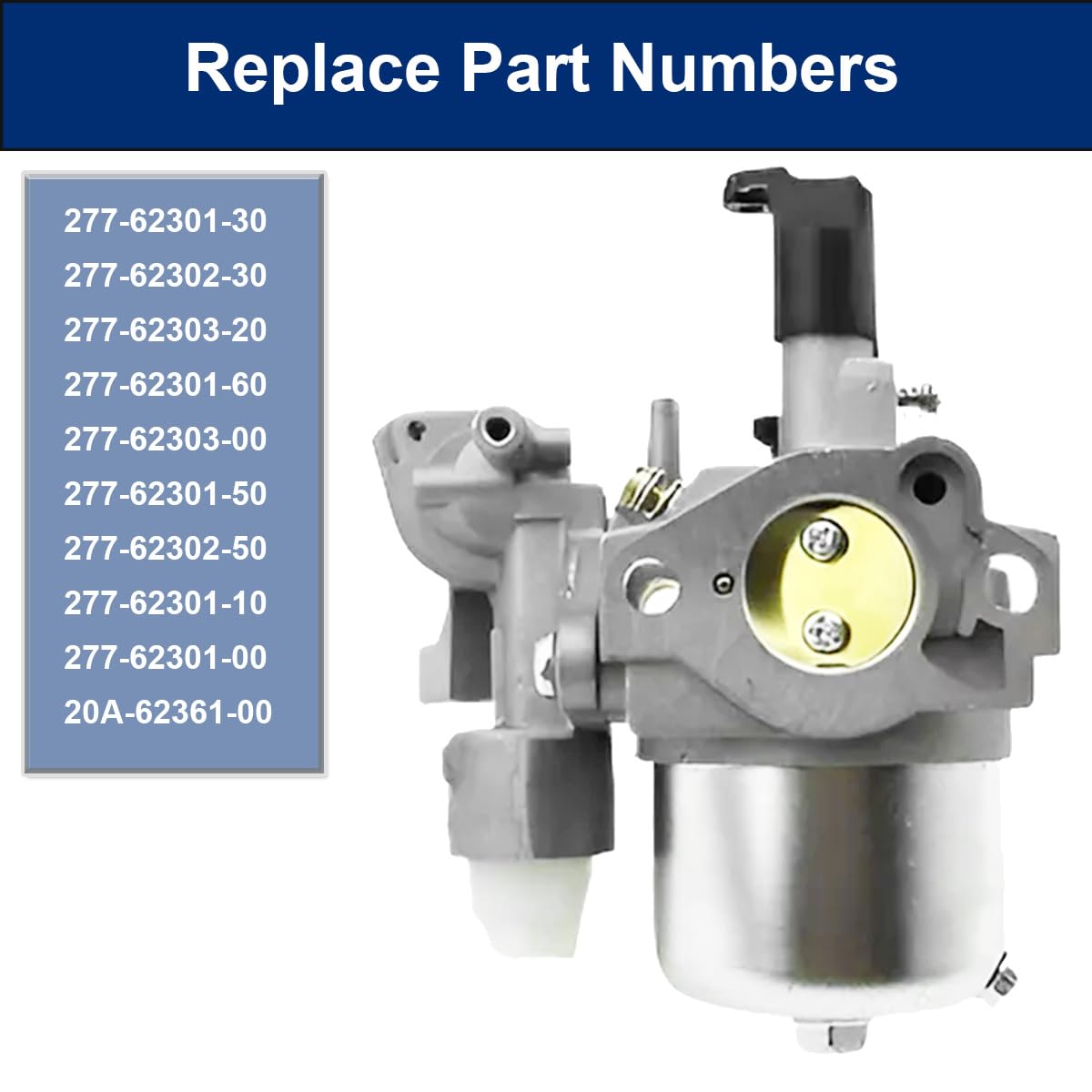 ZAMDOE Carburetor Replacement for Subaru Robin EX13 EX17 EX17D SP17 SP170 EX170D EX130 EP17 6HP EX170DM2231 Engine Replace for 277-62301-30 277-62302-50 Part - Image 3