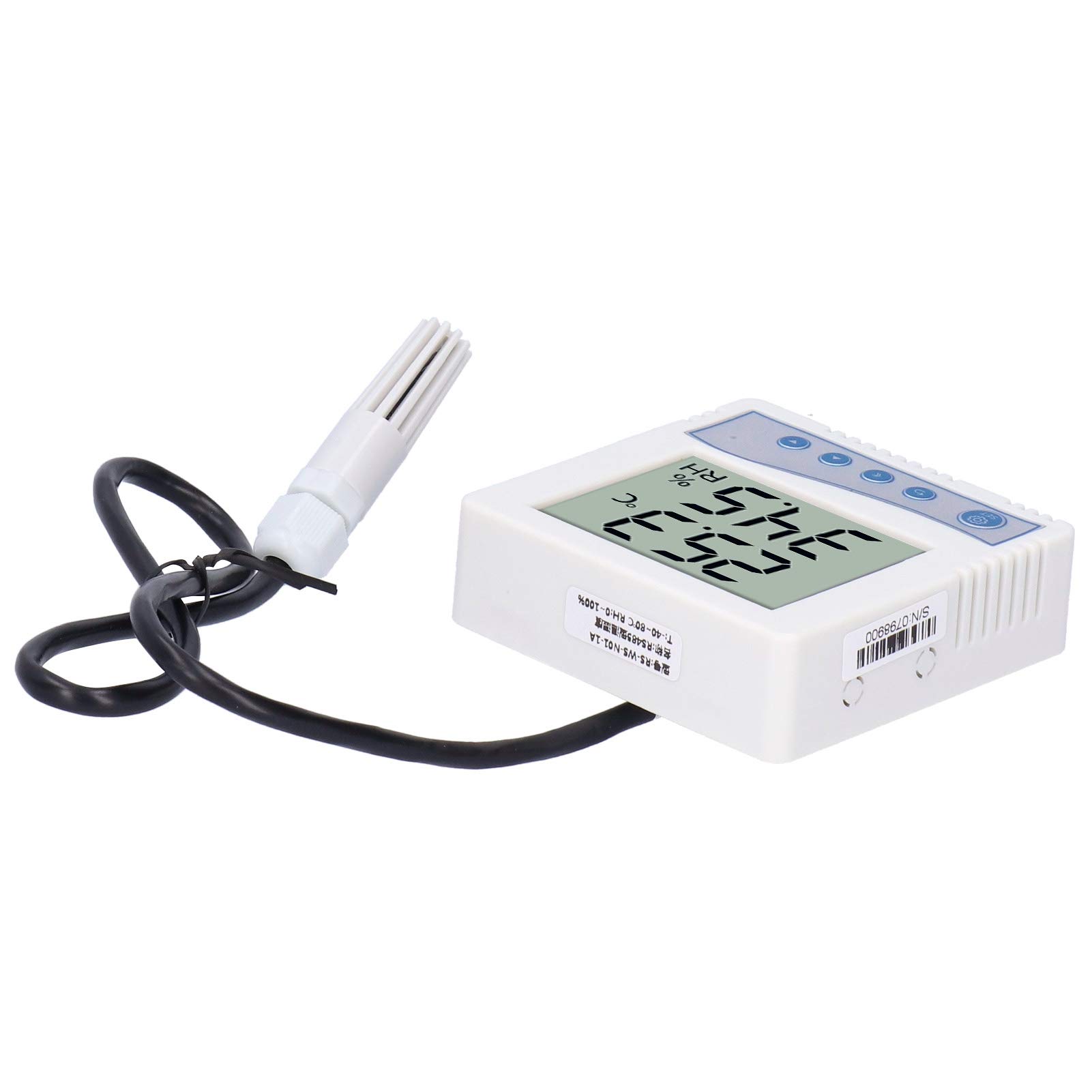 ViaGasaFamido Temperatur-Feuchtigkeitssender mit LCD Hörbarer Alarm