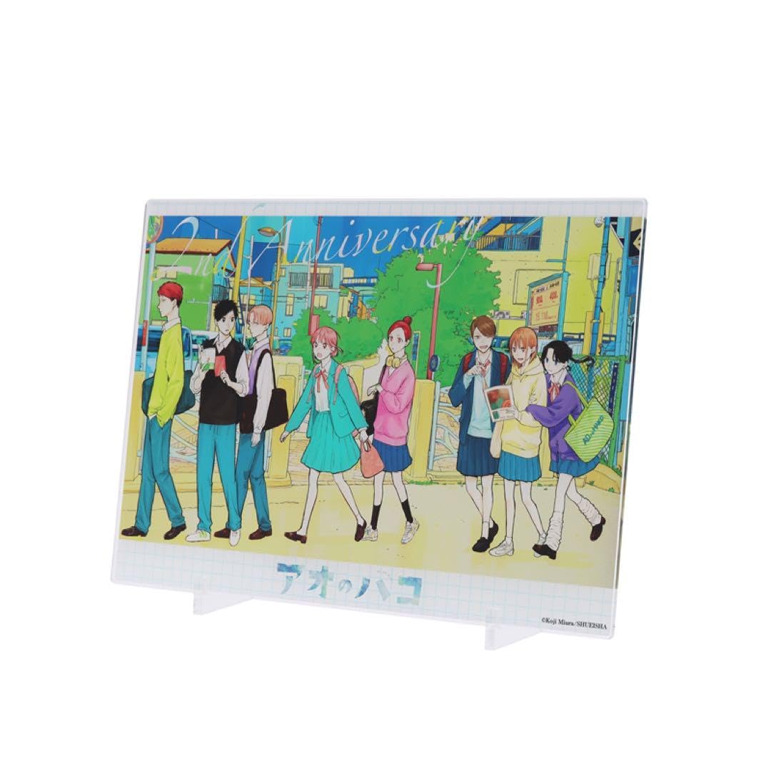 Amazon.co.jp: 完全受注生産『アオのハコ』箔入りアクリルアート 