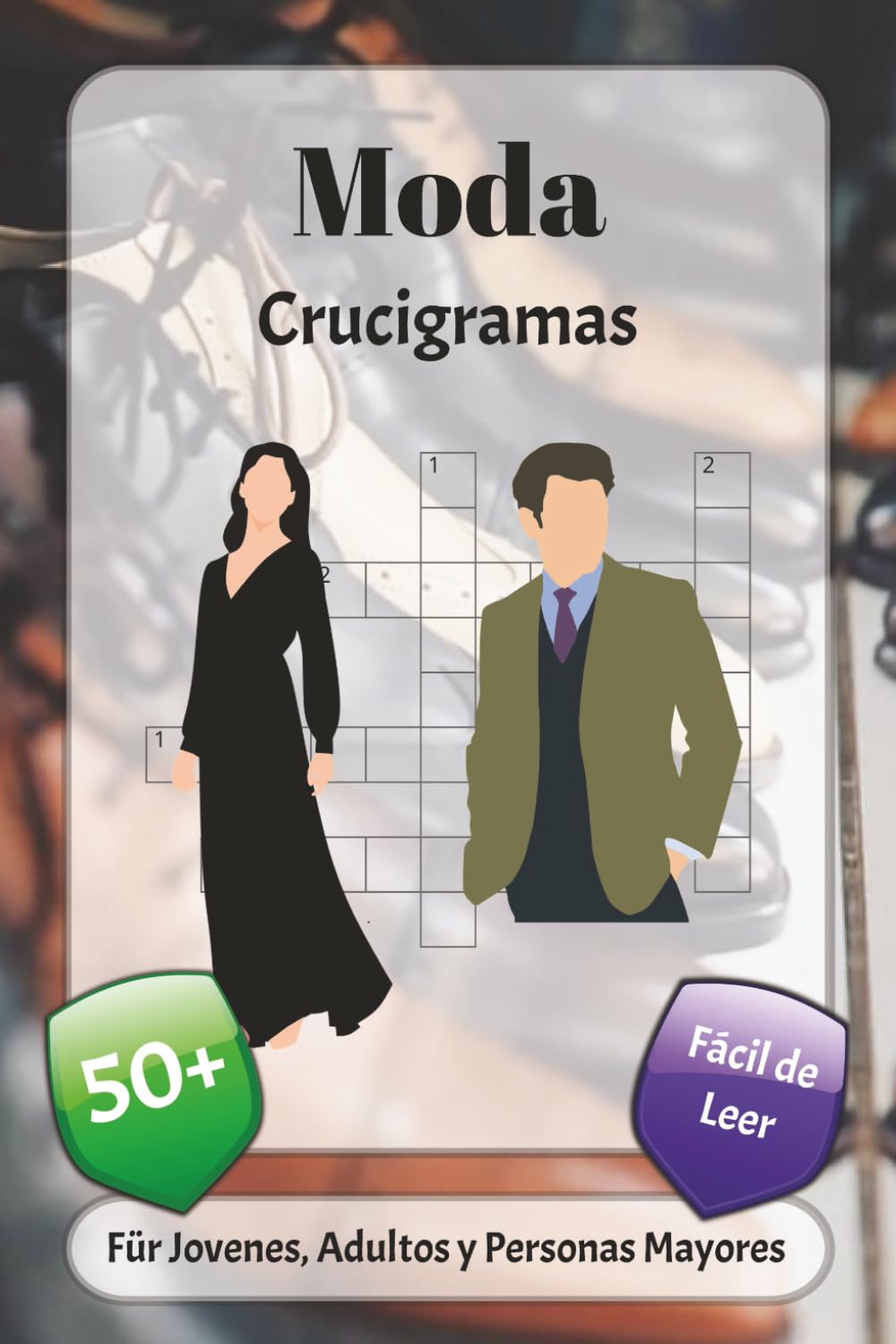 Moda Crucigramas: Crucigramas con fuente fácil de leer sobre telas, estilos, cultura y más | 6x9 pulgadas, 120 páginas | más de 50 crucigramas… Un ... las fiestas, las vacaciones y la relajación
