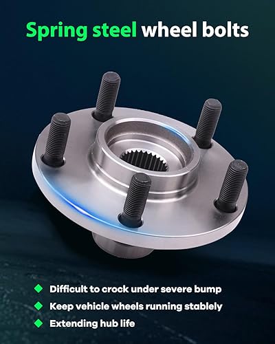 Miniatura 4 de SCITOO El conjunto de cojinete y cubo de rueda reemplaza 518516 ajuste delantero para Infiniti I30 2000-2001, para Nissan Altima 2002-2006, para