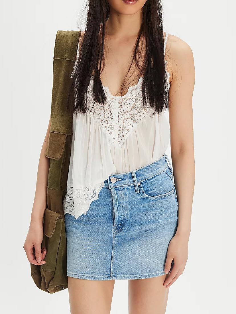 Women Button Down Crop Tank Top Y2k Lace Trim Sleeveless Babydoll Top Flowy Eyelet Sheer Floral Embroidery Cami Shirt - Image 5