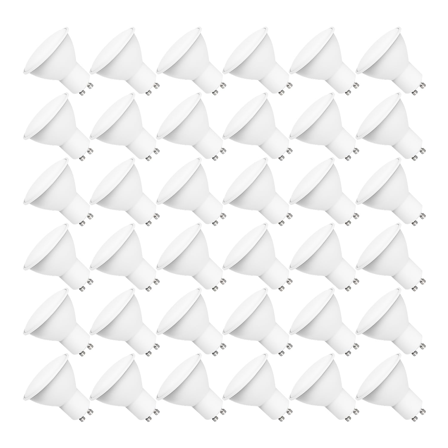 Yiahin Ampoules LED GU10, 3W équivalent 30W, 280lm, Blanc Chaud 3000K, 120° Larges Faisceaux, Ampoules LED Spot, Lot de 36