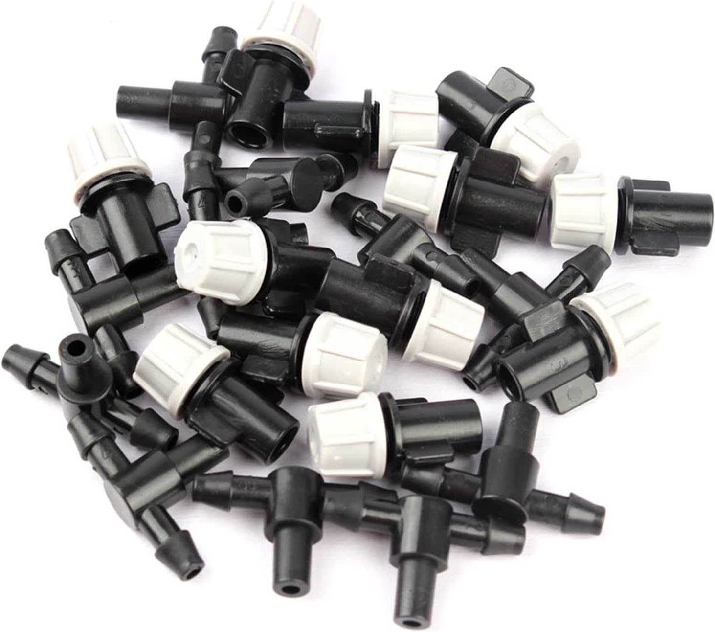 Spray Water Connection 100 Pieces Of Gray Single Nozzle With 4/7mm Tee Connector Watering Sprinkler Garden Lawn Drip Irrigation Spray Nozzle