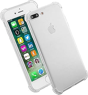 غطاء حماية من باسيوس مقاوم للخدش لهاتف ابل ايفون 6 اس بلس للصدمات مع واقي قوي للحواف - شفاف سيليكون