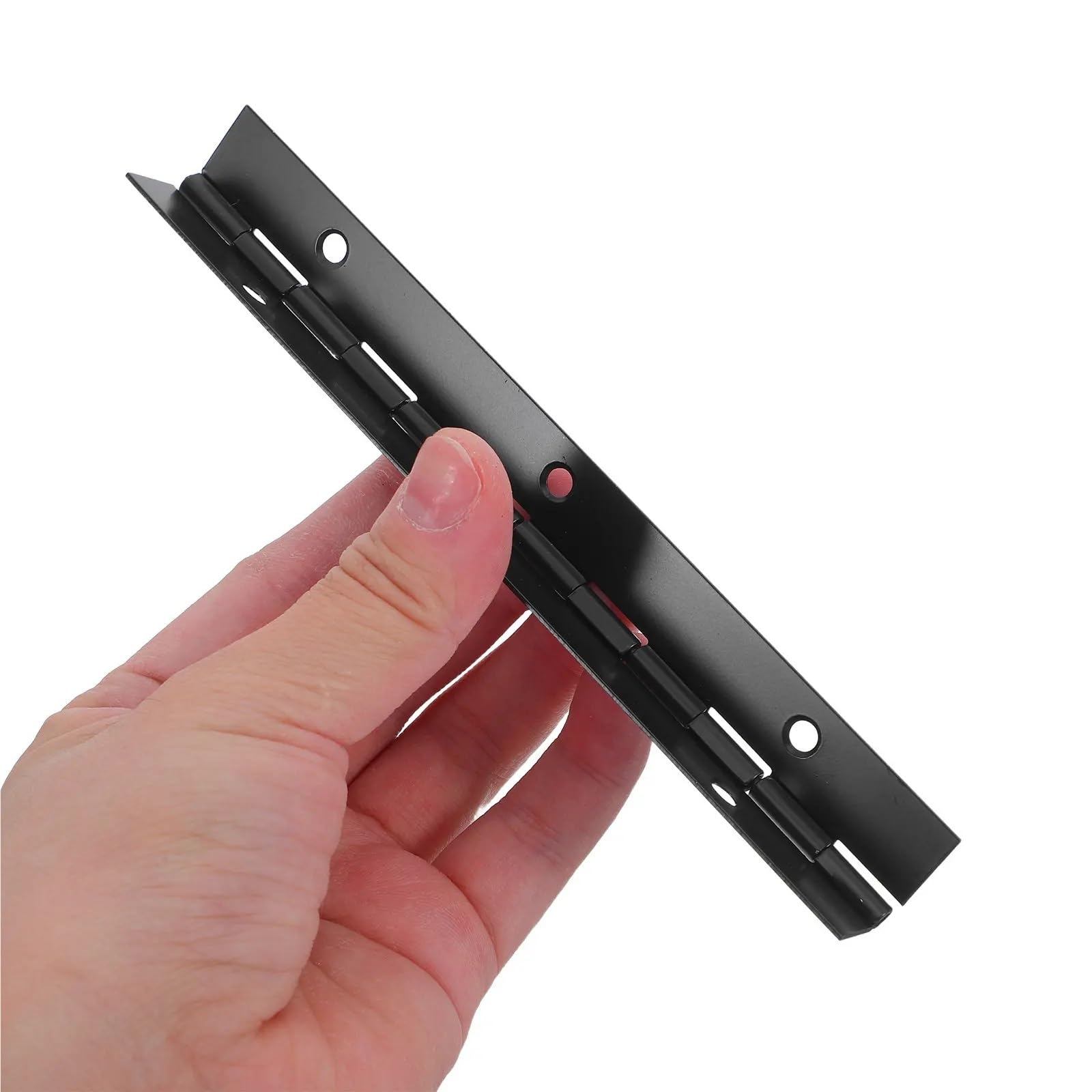 1Set Black Stainless Steel Long Continuous Hinges for Cabinets Folding Doors Wood Boxes Furniture Smooth Quiet Movement for Piano