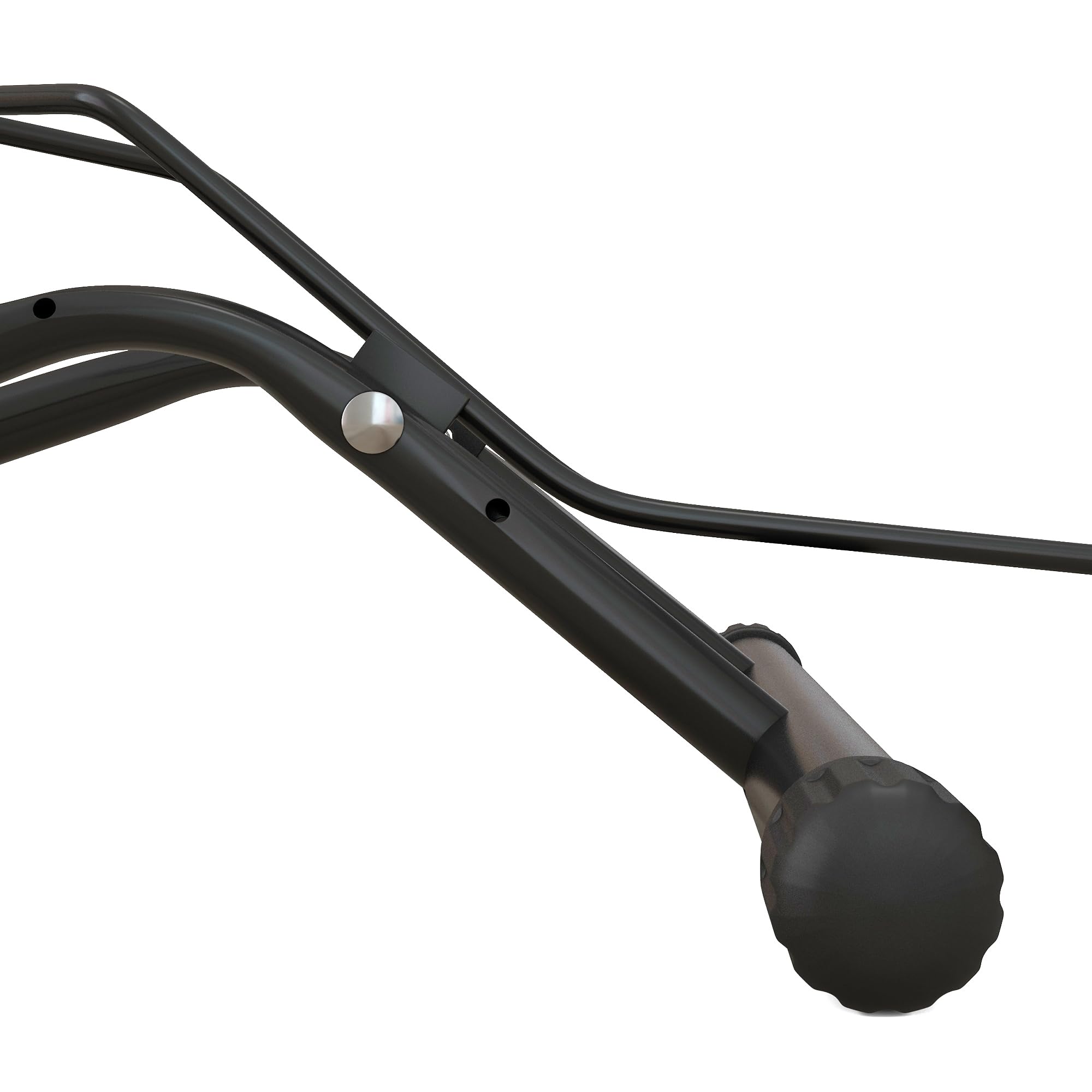 SPORTNOW Aparcamiento para Bicicletas Soporte para Bicicletas de Acero Aparca Bicis de Suelo Portátil para Interior y Exterior 59x41x38 cm Negro