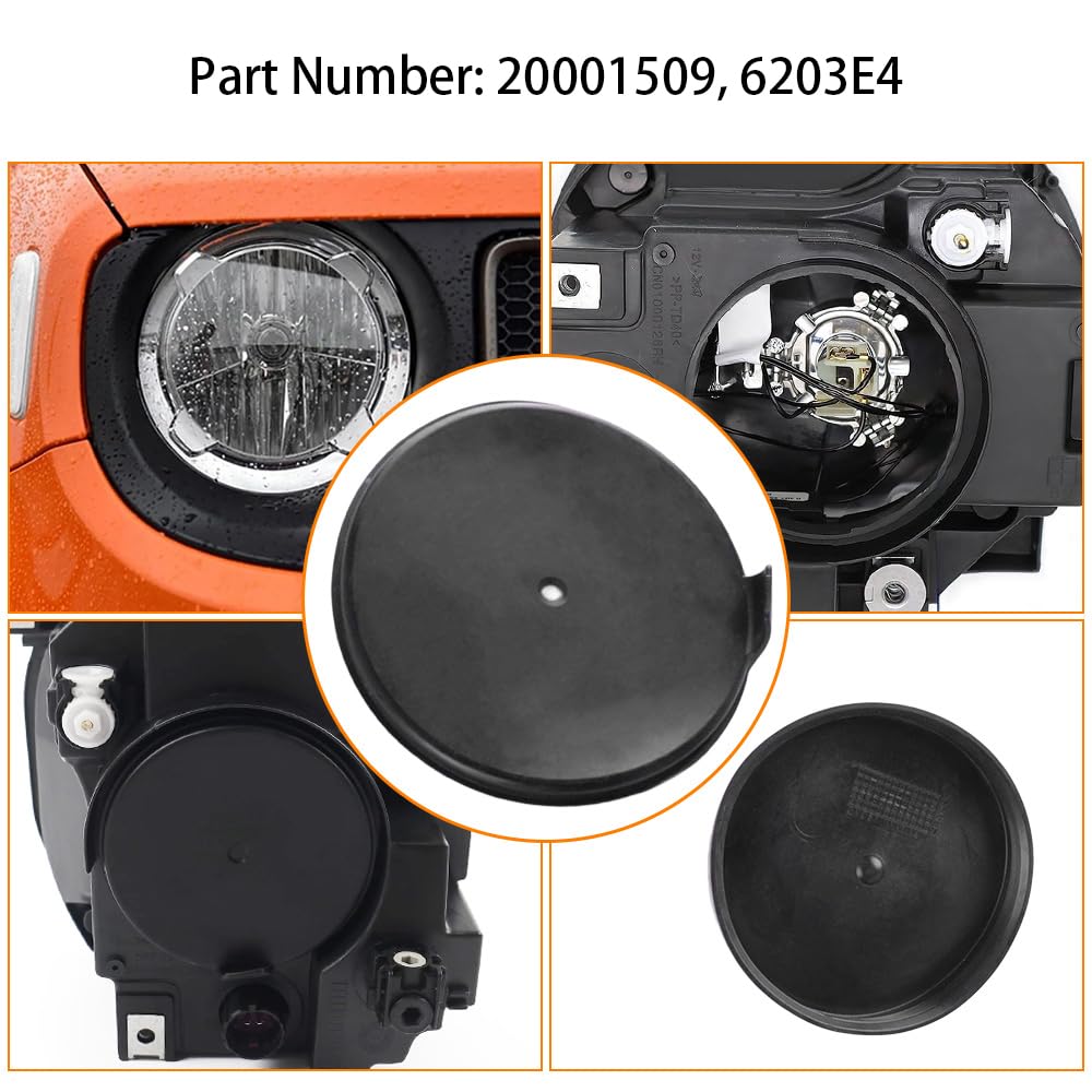 Copertura antipolvere faro gomma Jeep Renegade 2016 LED