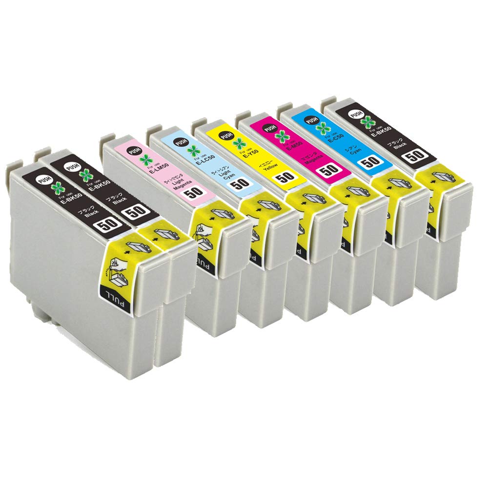 Amazon.co.jp: エプソン 用 IC6CL50 (BK×3/C/M/Y/LC/LM) 8本セット 