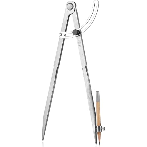 Mr. Pen- Compass for Woodworking with Wing and Pencil Holder, 12 Inch | Professional Carpenter Pencil Compass for Geometry, Drawing, Drafting