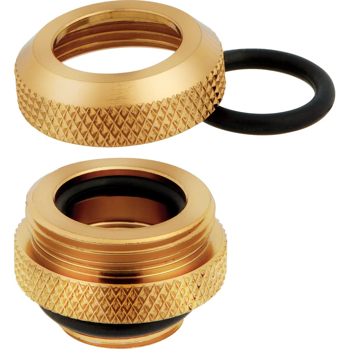 Corsair Hydro X Series XF Hardline 12mm OD Fittings, Four Pack (G1/4 Inch BSPP Port Threads, Solid Brass Durability - Image 2