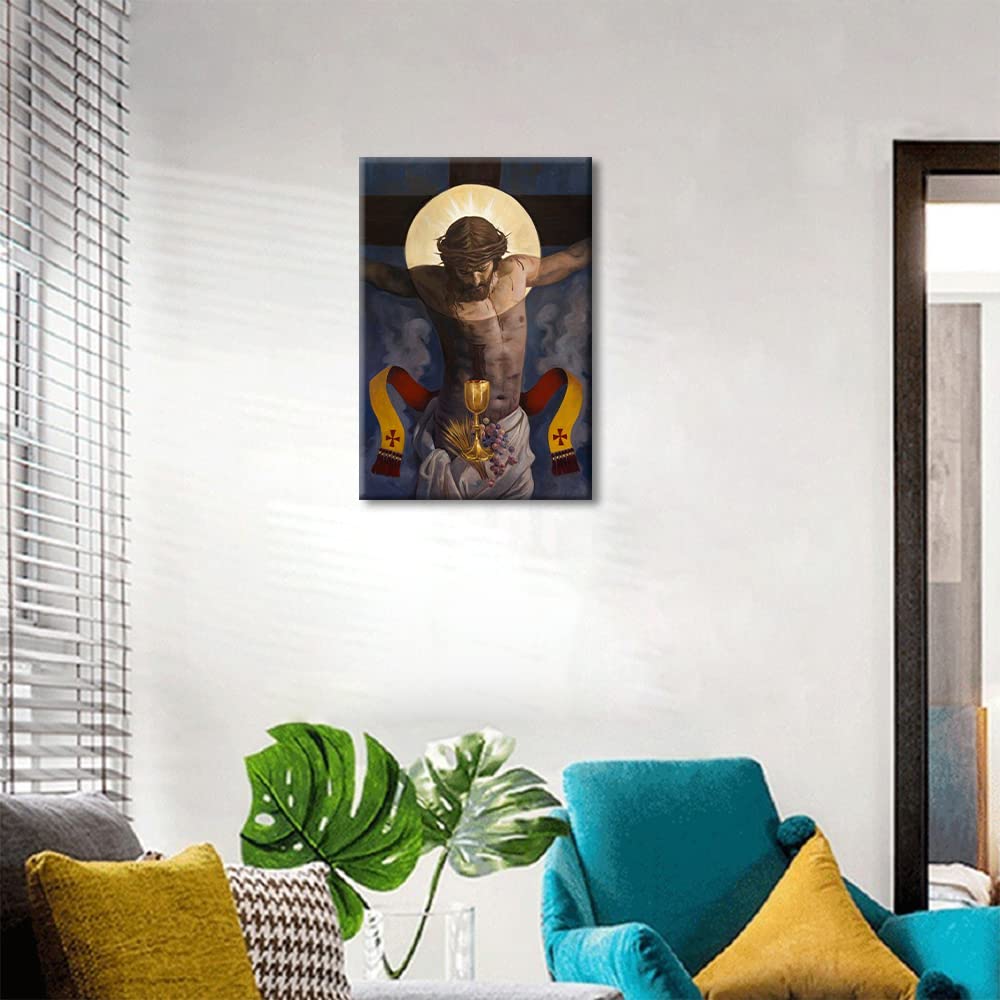 Jesus Christ Canvas Art Wall the Eucharist Established by Jesus Christ ...