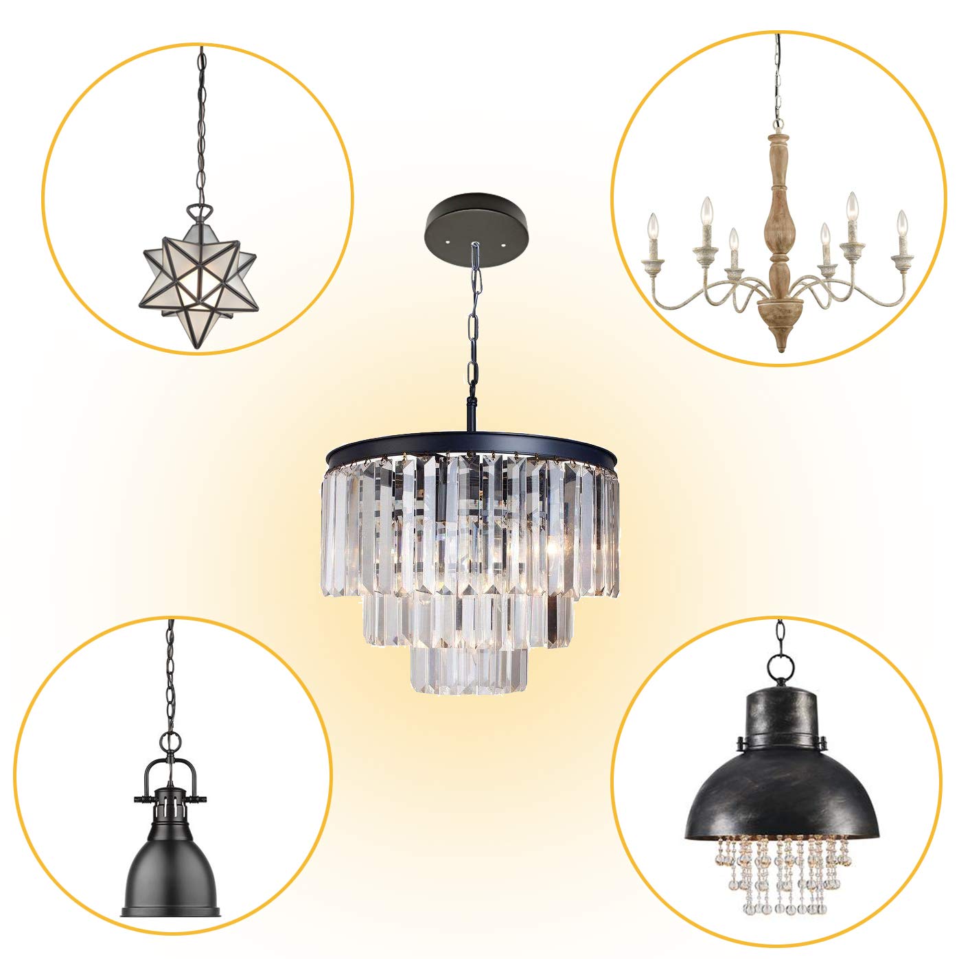 Lamp Shades Chandelier Canopy Kit, ECUDIS 5 1/8 Ceiling Lighting Modern  Steel Canopy Kit Light Fixture Cover Plate With Hardware For Pendant Lighting  Fixtures Oil Rubbed Bronze Hanging Lamp, image size:1397x1397