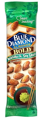 Blue Diamond Almonds Bold Wasabi  Soy 15 onzas paquete de 12