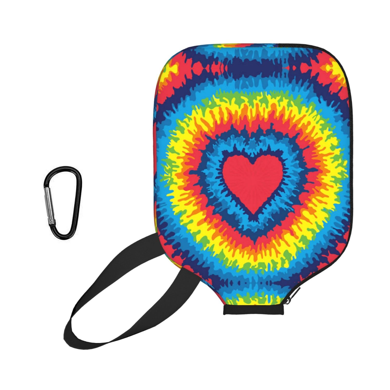 ESNAIUVCD Heart Rainbow Tie-Dyed Print