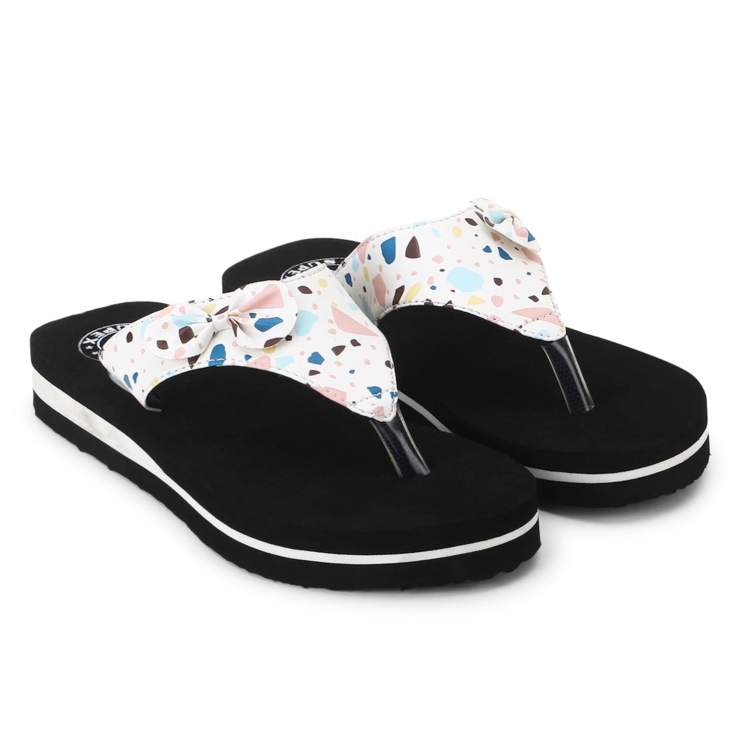 GenericMAYRA CREATIONS Women Comfortable Stylish Fashion Fancy Bow Flip Flop Slipper Women & Girls