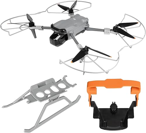 YETEETH Paquete de accesorios Air 3 en 1, protector de hélice + tren de aterrizaje + correa de soporte de hélice para accesorios DJI Air 3