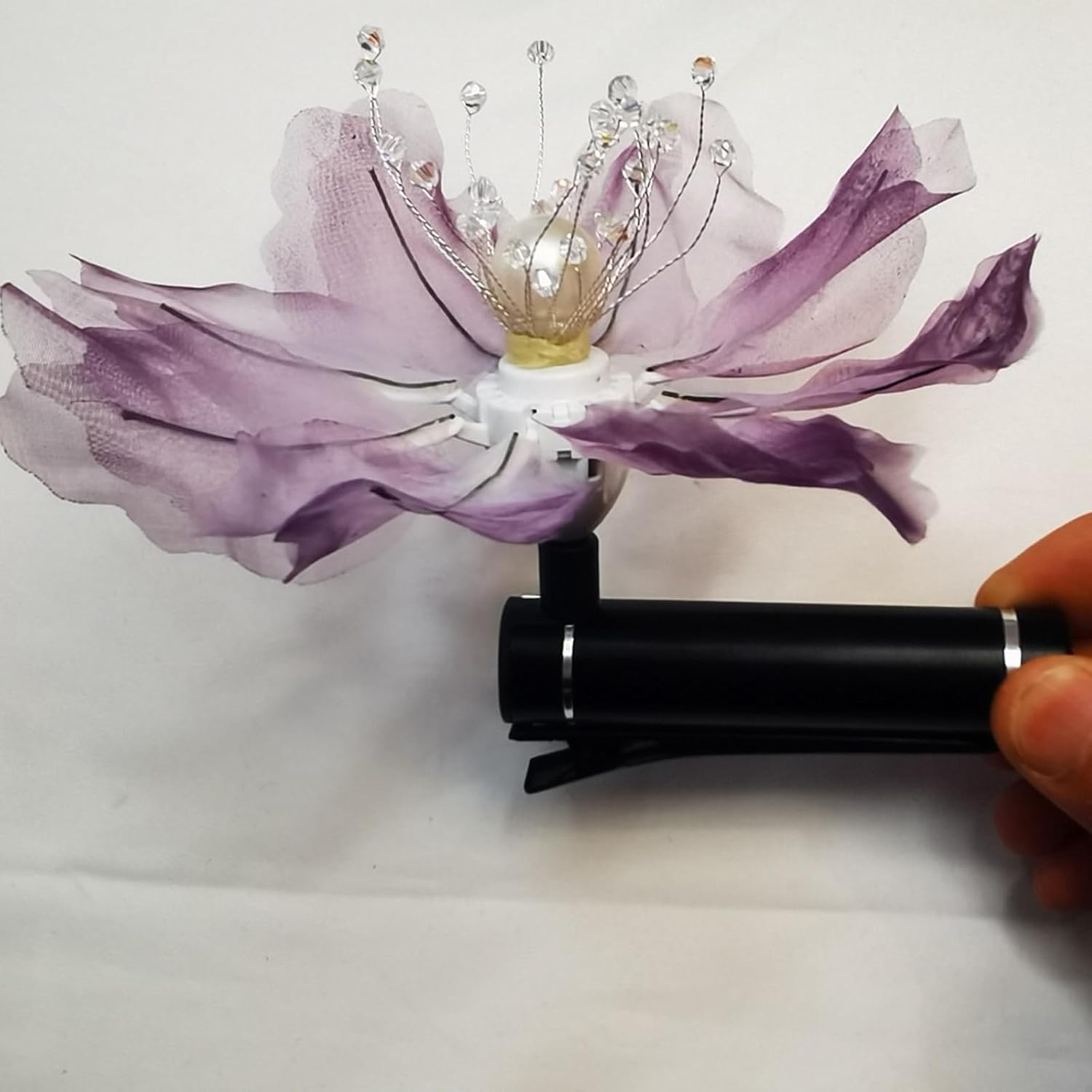 Fleur mécanique à Pince avec Ouverture et Fermeture automatiques, Fleur motorisée décoration de Mariage, fête, Exposition Artistique, Spectacle