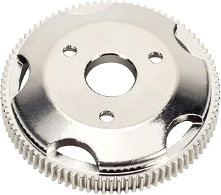 RCAWD 90T 48P Spur Gear, RC Metal Spur Gear for 1-10 Traxxas Slash 2WD, Rustler VXL, Bandit, Ford Fiesta, ST Rally, Telluride 4x4, Bandit VXL Silver