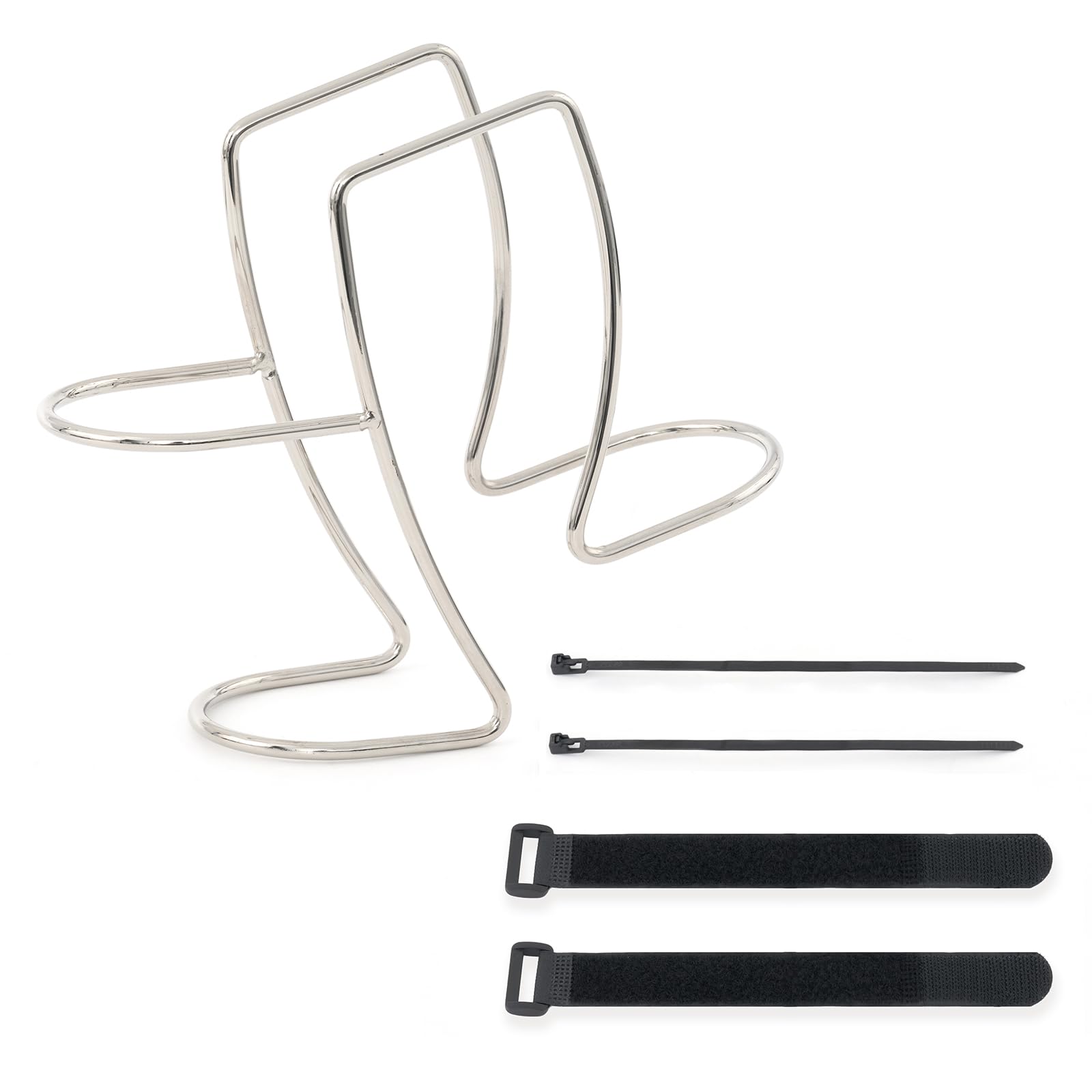 L Continue Adjustable 304 Stainless Steel Washing Machine Washer Drain Hose Holder Hook, Laundry Tub Hose Guide Clip