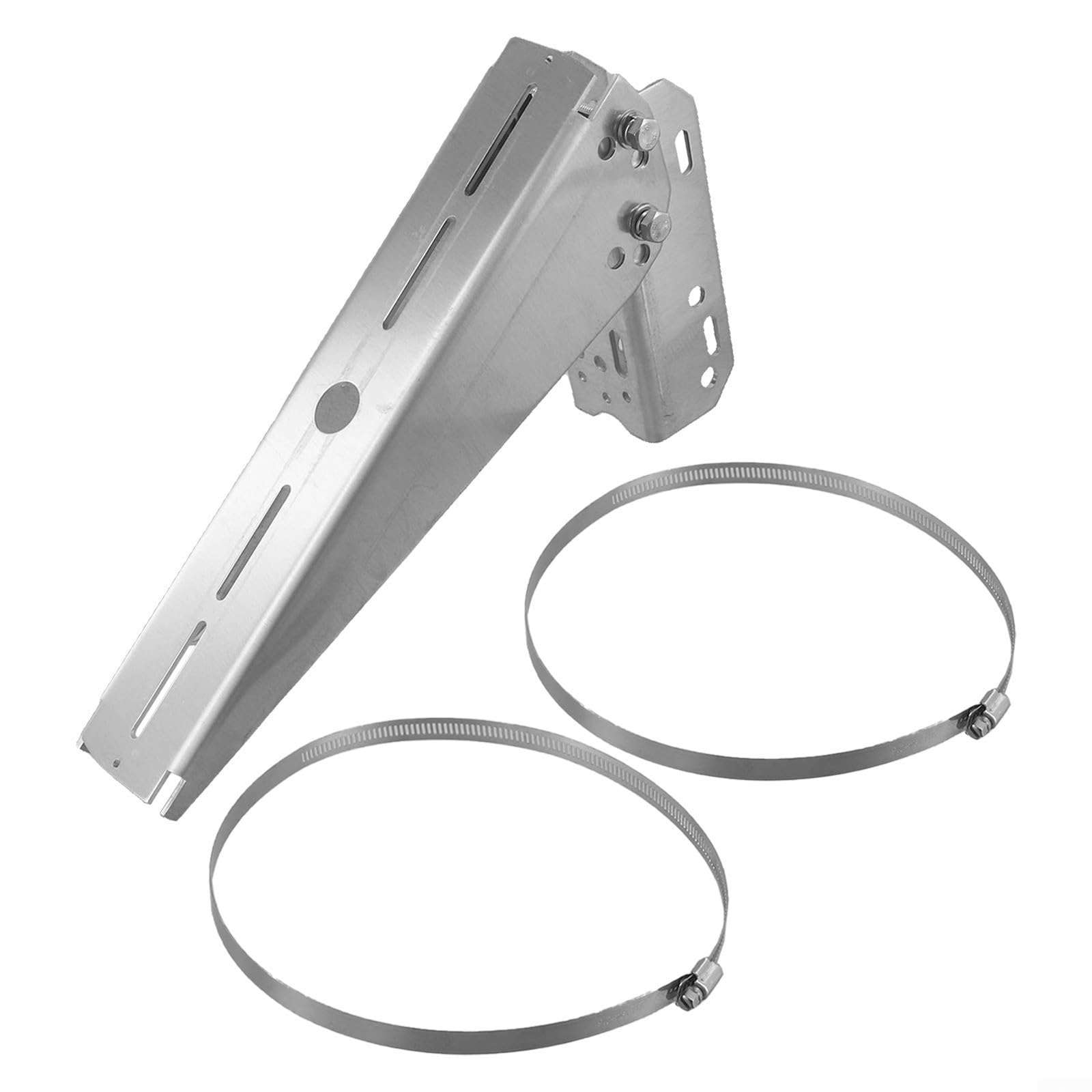 30° Photovoltaik Halterung Single Solarpanel Pole Mount für Wand für Post oder Installation Verstellbarer Rahmen aus Aluminiumlegierung mit Edelstahlschrauben DIY Rack