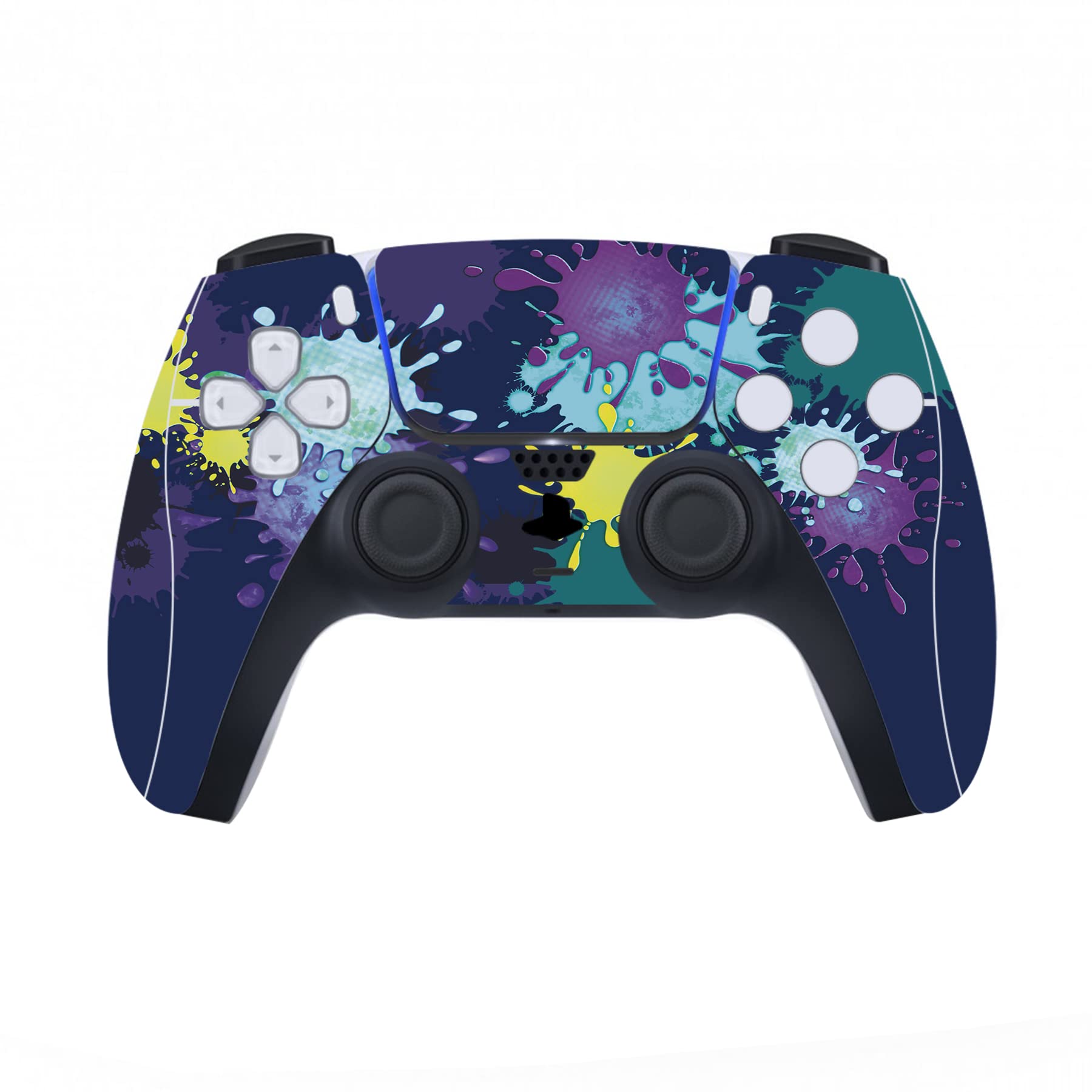 PlayVital Adesivo Skin per ps5 Standard Digital Edition, Cover Sticker Decal Vinile per ps5 Digital Console Controller Telecomando Cuffie Base di Ricarica, Spruzzi di Vernice