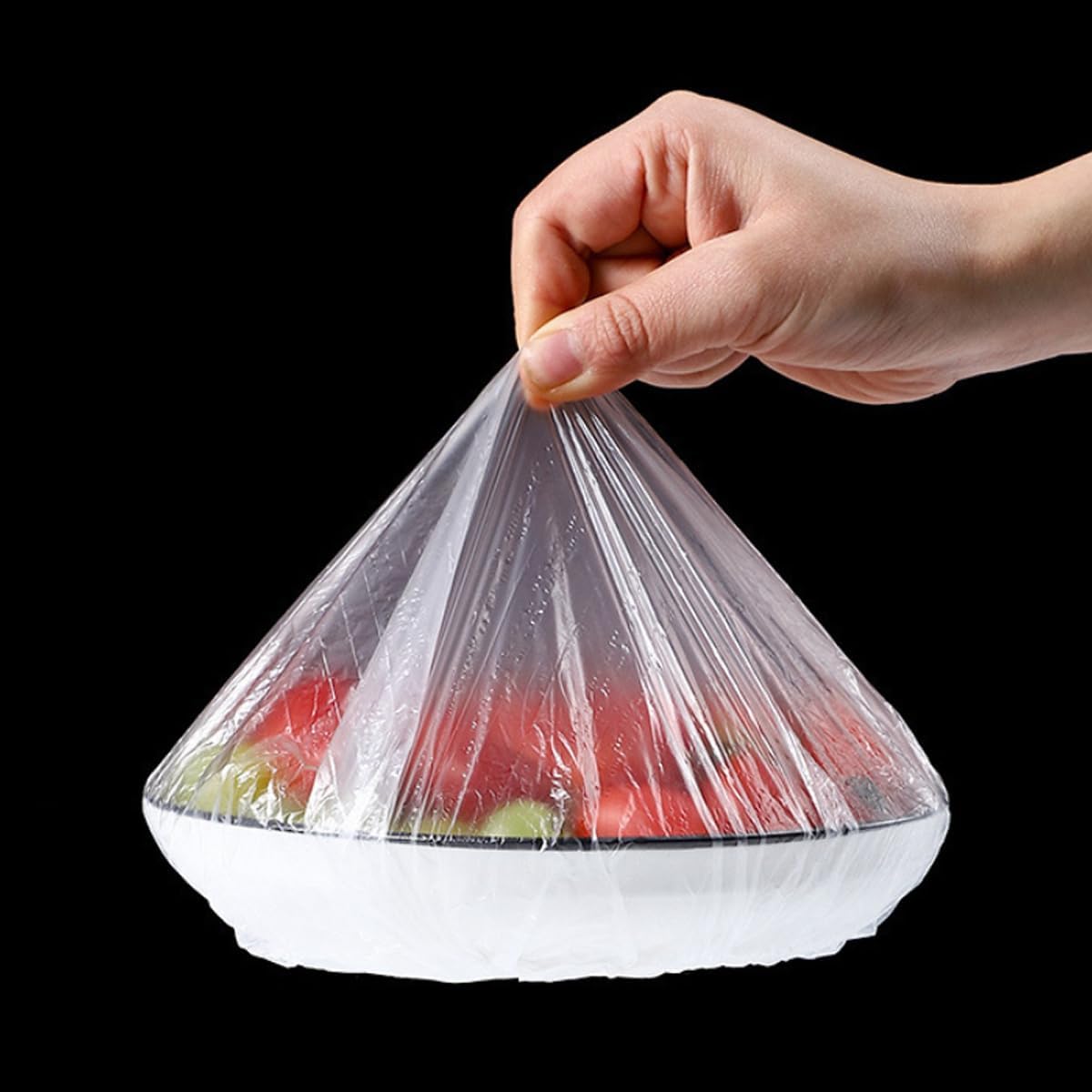 500 Pcs Fresh Keeping Bags, Plastic Food Storage Covers Disposable Elastic Bowl Lids Adjustable Sealing Bowl Covers for Cover Food