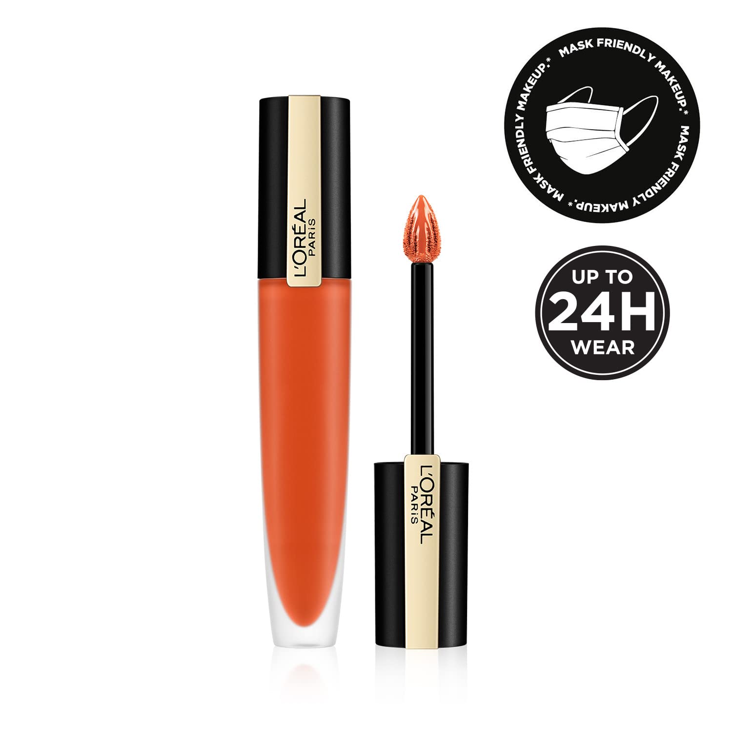 L'Oréal Paris Rouge Signature Matte Liquid Lipstick, Ultra-Matte Lip Stain, Up To 24 Hours of Colour, 7 ml, Shade: 112, I Achieve - Image 3