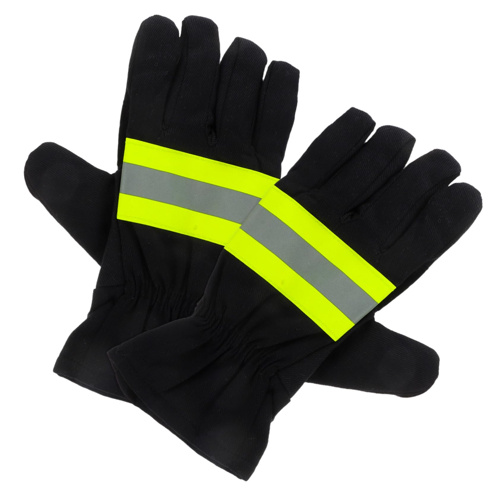 5 Pares Guantes Ignífugos Guantes De Trabajo Con Tira Reflectante De Bombero De Bombero De Trabajo Aislantes Algodón