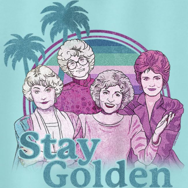 Junior's The Golden Girls Tropical Stay Golden Cartoon Racerback Tank Top2