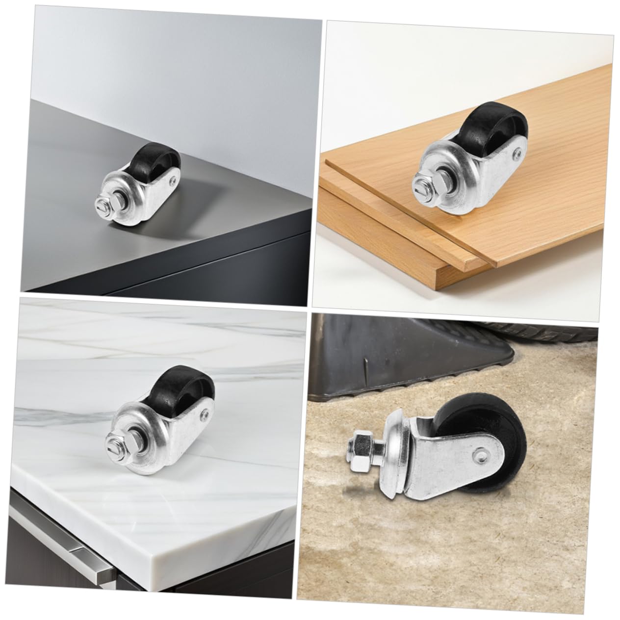 Garneck 2 Pezzi Ruote Girevoli per Cric da Accessori Imperdibili per Sollevamento Stabile e Facile Manovra Ristetti Capacità e Design Robusto