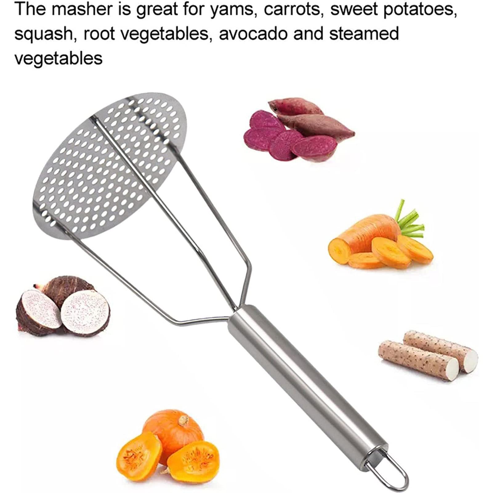 Outils de cuisine pour la cuisson - Presse-purée professionnel - Ustensile de cuisine - Presse-purée robuste - Pour pommes de terre, légumes,